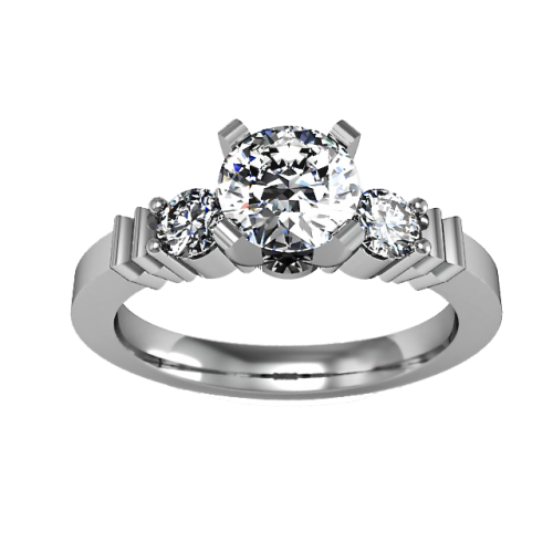 Золотое кольцо с бриллиантом 0,72 карат