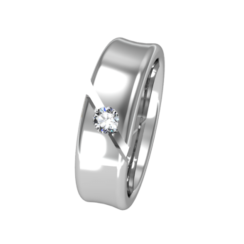Кольцо обручальное с бриллиантом  NM7J