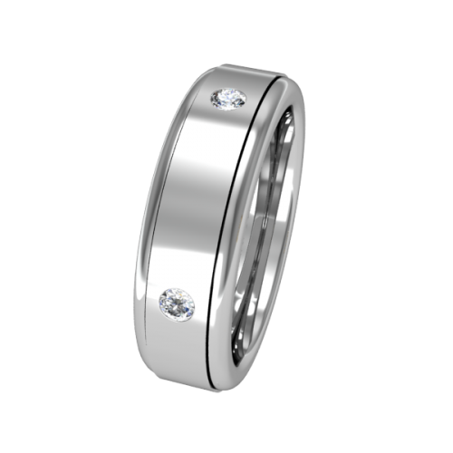 Золотое кольцо с бриллиантами обручальное NM8J