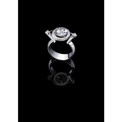 Эксклюзивное кольцо с бриллиантом 3 карата Ice Diamond