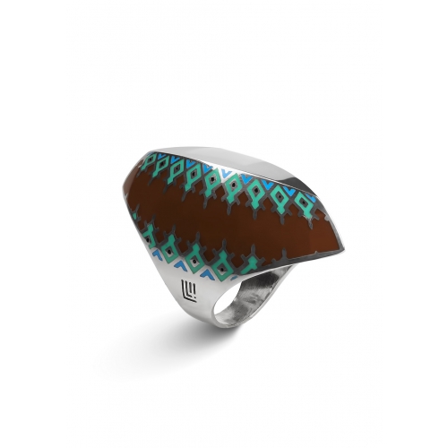 Эксклюзивное кольцо из серебра АА0106