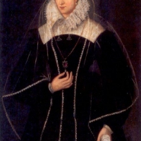 Портрет королевы Марии Стюарт, у которой на шее рубиновый кулон с рубином «Великий Гарри»